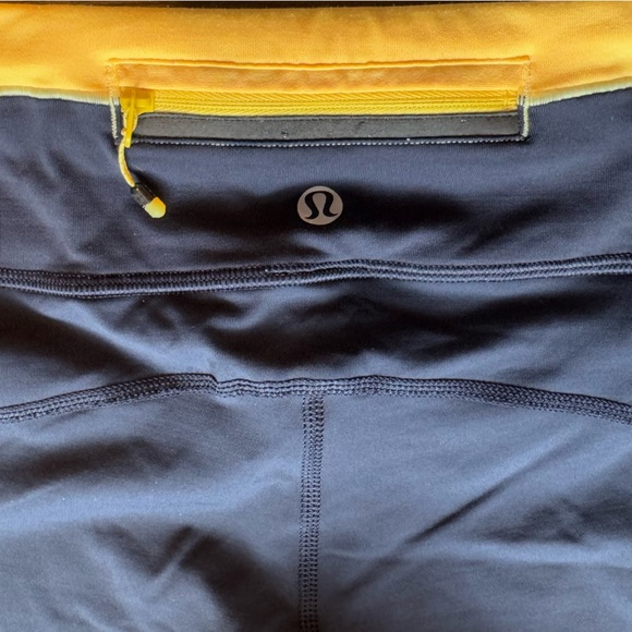 lululemon athletica Black and Yellow Stripe Leggings - Picture 7 of 7